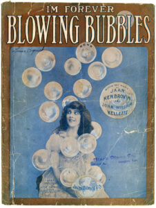 I'm Forever Blowing Bubbles vintage sheet music cover