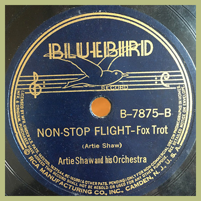 Non-Stop Flight - Artie Shaw - Bluebird label
